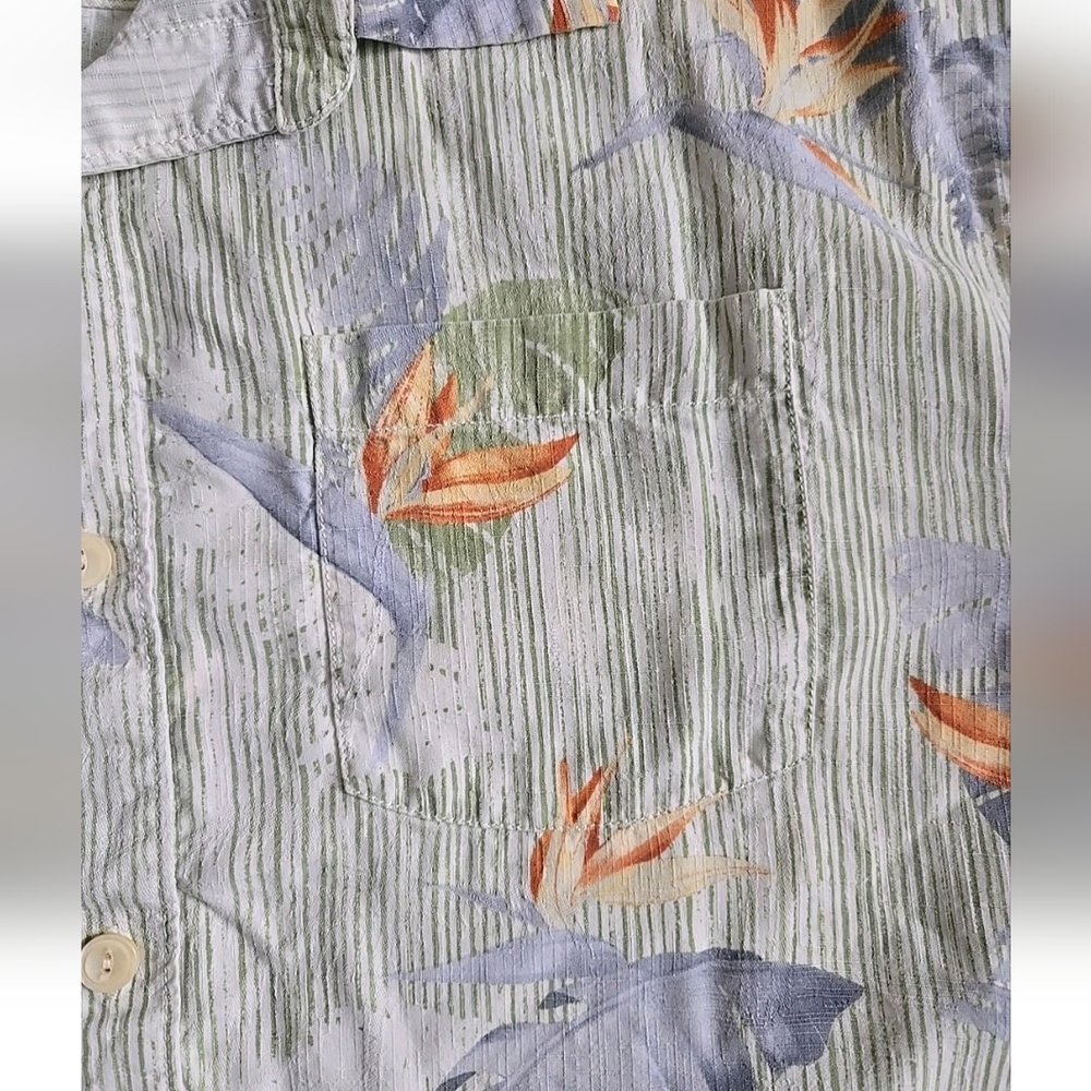 Tommy Bahama Silk Hawaiian Tropical Men's Size XL Button Shirt Short Sleeves - Picture 3 of 9